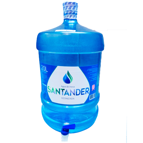 Bidón de agua ozonizada con caño Santander 20 litros Distribuidor de Bidon de AGUA Ozonizado