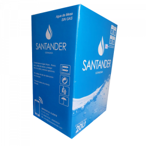 Caja de agua Santander ozonizada 20 lt con caño incorporado